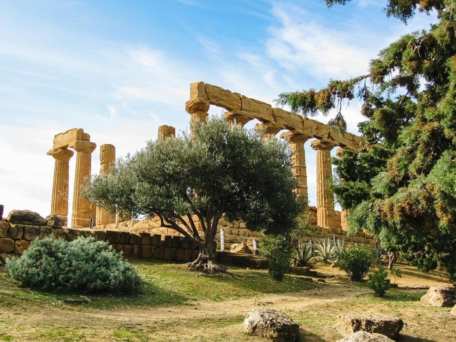 Temple of Hera — On the edge of the hill, among the remains of the old walls