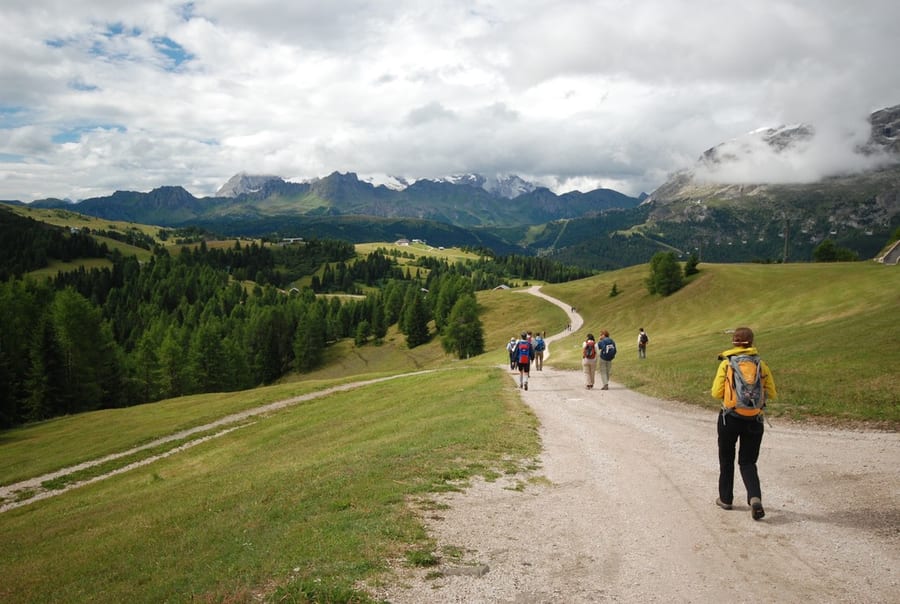 L'altopiano di Pralongia — Il balcone panoramico sopra Corvara e San Cassiano