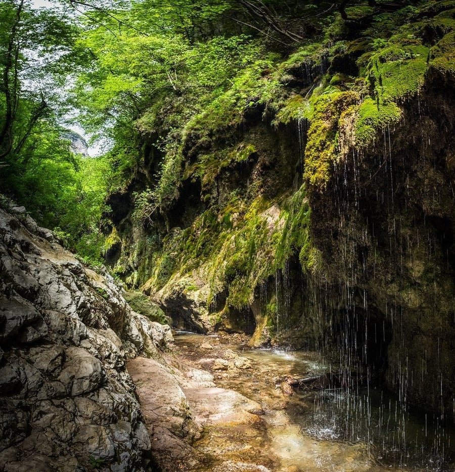 Valle delle Ferriere — La gola verde delle antiche cartiere
