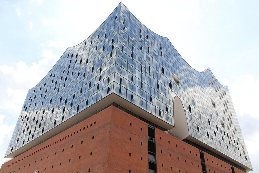 Elbphilharmonie — The wave-shaped concert hall above an old harbour warehouse