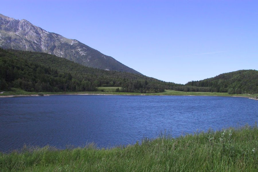 Lake Andalo — The stretch of water at the foot of the Brenta Dolomites