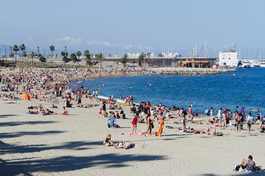 Barceloneta — La spiaggia del quartiere dei pescatori