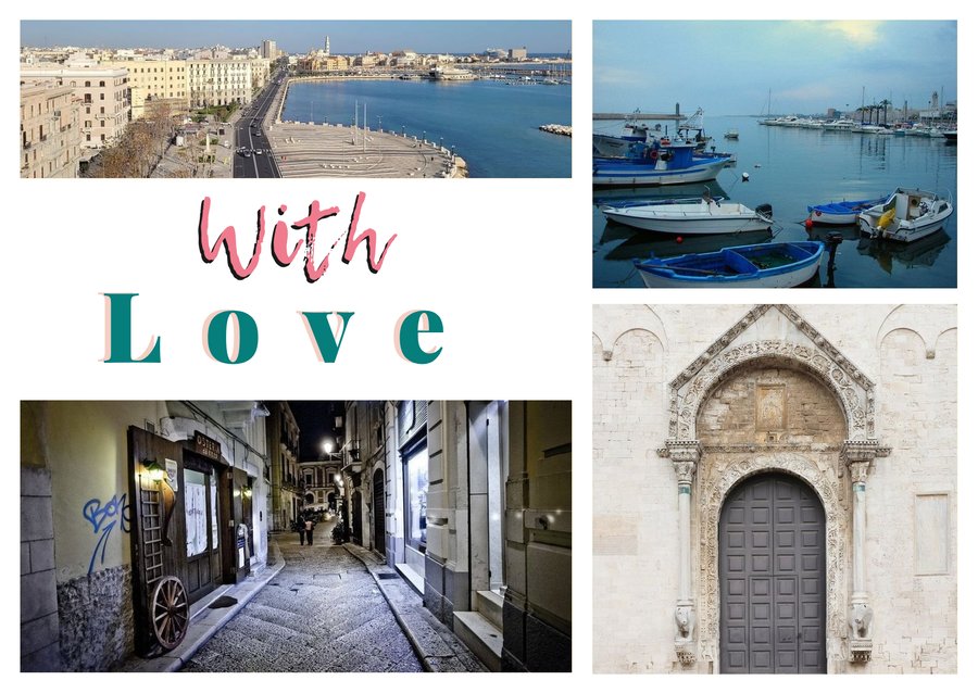 With Love da Bari — Il lungomare di Bari, Il porto vecchio, Basilica di San Nicola e Bari Vecchia