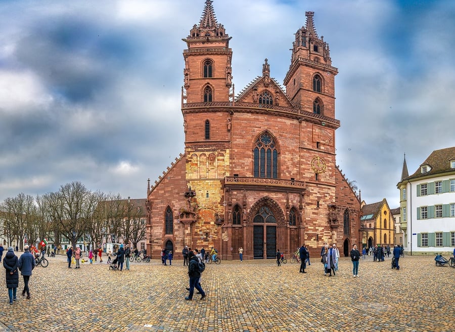 Basel Minster — The red sandstone cathedral overlooking the Rhine