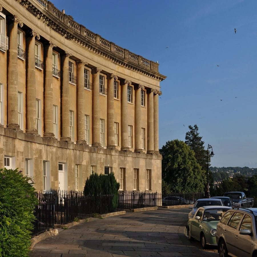 The Royal Crescent — England's most famous crescent of Georgian houses