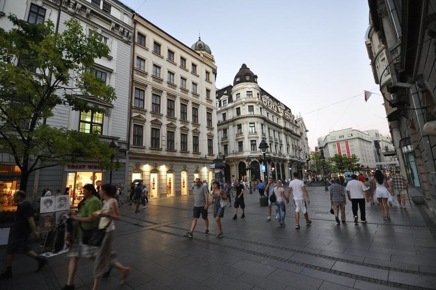 Knez Mihailova Street — The pedestrian promenade protected since 1979