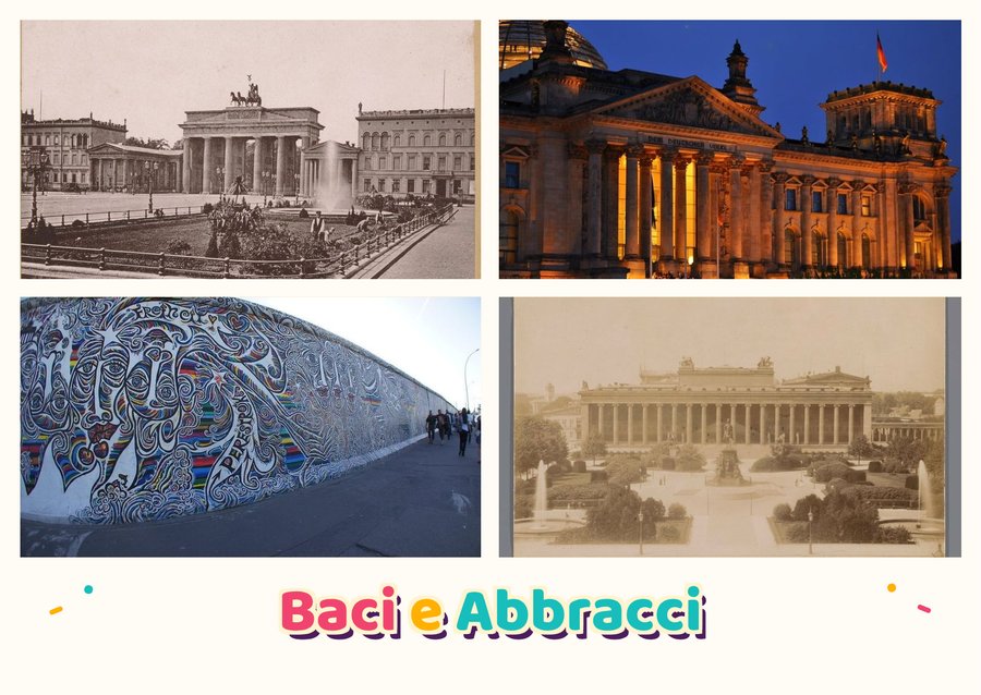Baci e Abbracci da Berlino — La Porta di Brandeburgo, Il Reichstag, La East Side Gallery e L'Isola dei Musei