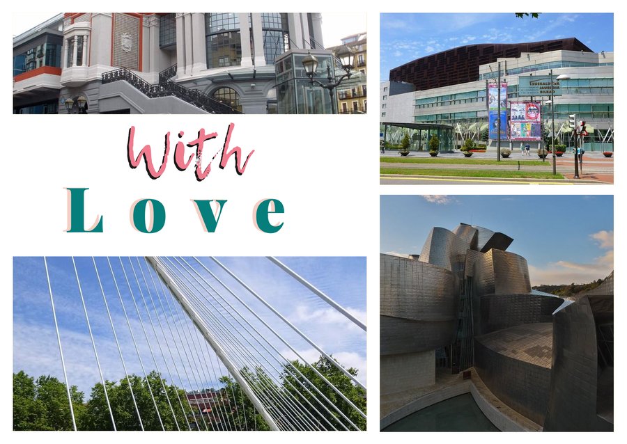 With Love da Bilbao — Mercado de la Ribera, Palacio Euskalduna, Museo Guggenheim e Puente Zubizuri