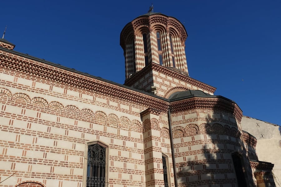 The Old Princely Court — The small court church, the oldest still standing in Bucharest