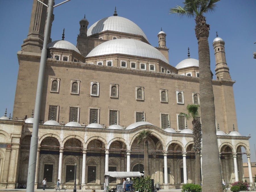 Mosque of Muhammad Ali — Ottoman domes and pencil minarets above the Cairo Citadel