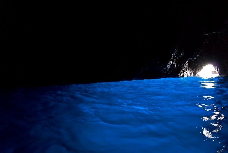 The Blue Grotto — The sea cave with an unreal colour