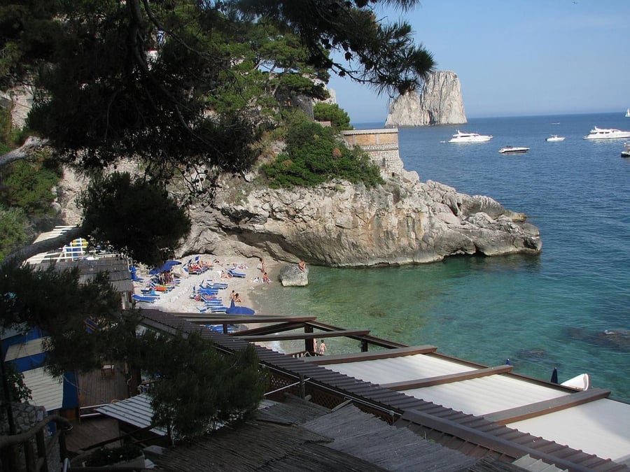 Marina Piccola — The fishermen's bay below Capri