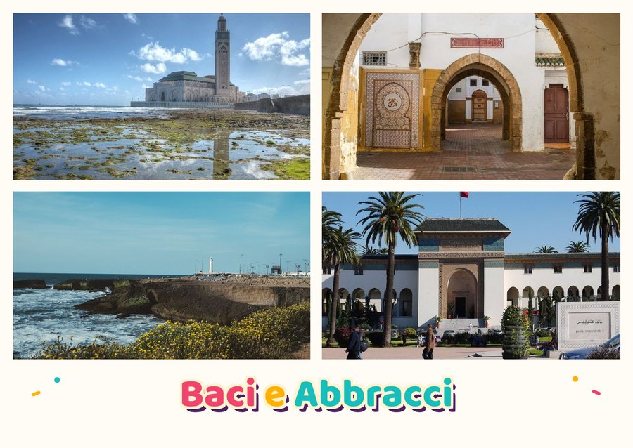 Baci e Abbracci da Casablanca — La Moschea Hassan II, L'antica Medina, La Corniche di Ain Diab e Place Mohammed V