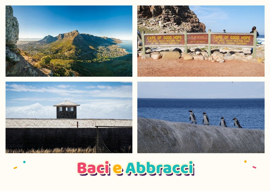 Baci e Abbracci da Città del Capo — Table Mountain, Capo di Buona Speranza, Robben Island e Boulders Beach