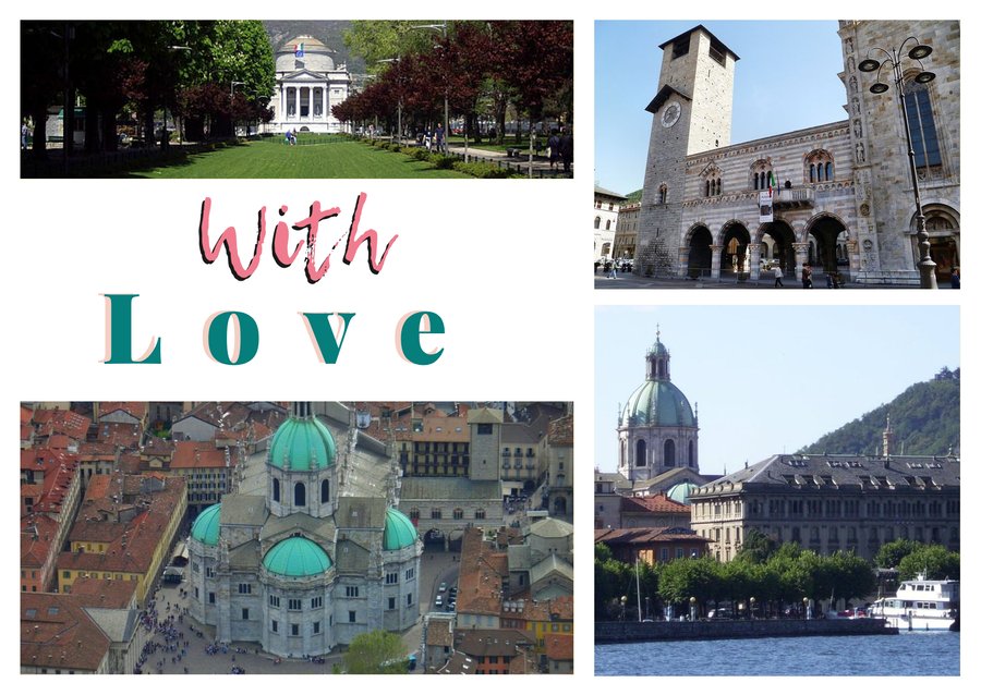 With Love from Como — Tempio Voltiano, The Broletto, The lakefront promenade and Como Cathedral