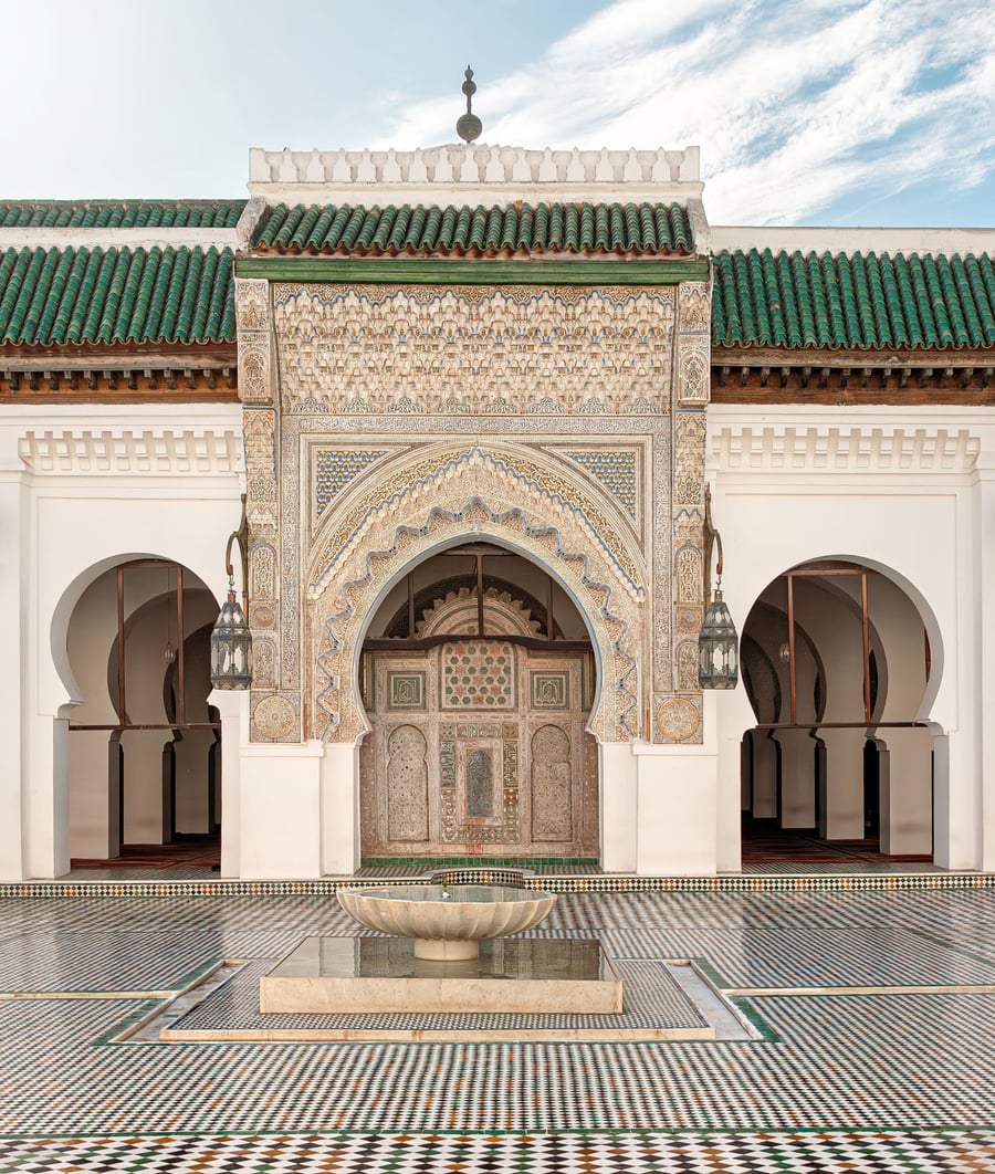 L'Università di Al-Qarawiyyin — Il cortile della più antica università ancora attiva al mondo