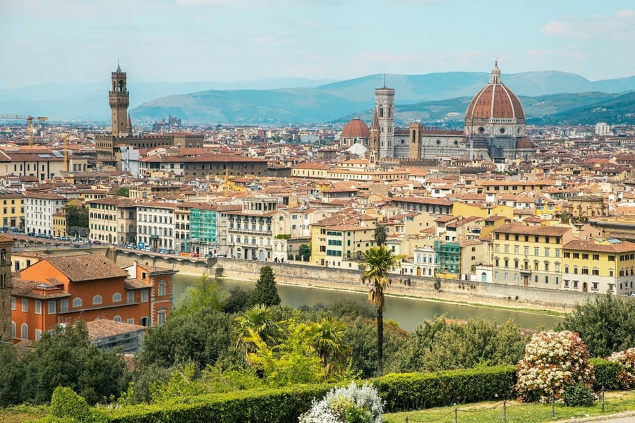 Firenze dall'alto — Panorama da Piazzale Michelangelo