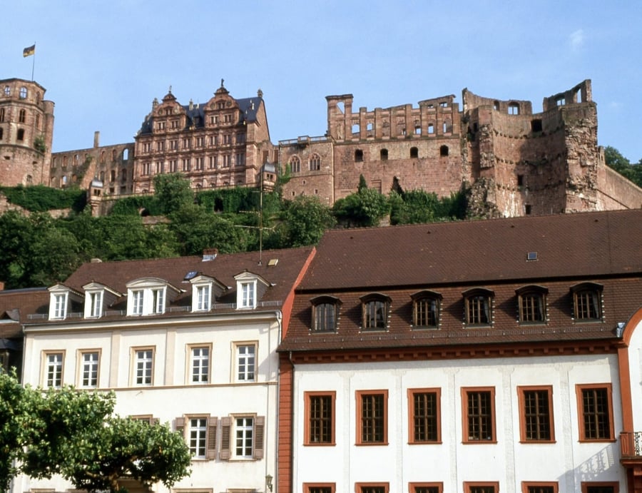 Heidelberger Schloss — Le rovine rosse del castello sopra la città vecchia
