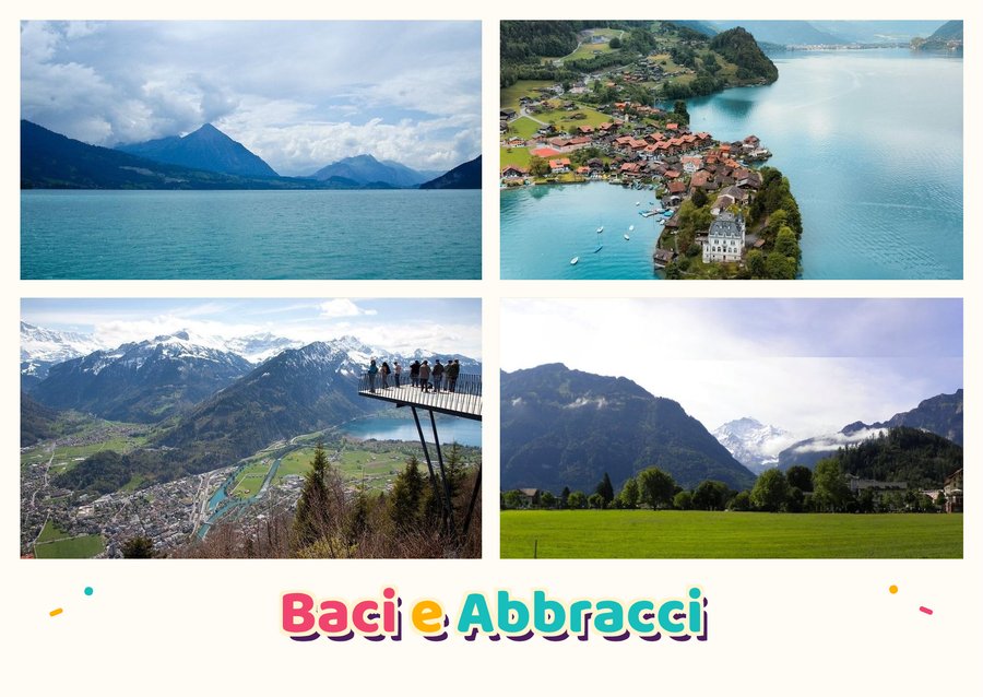 Baci e Abbracci da Interlaken — Lago di Thun, Lago di Brienz, Harder Kulm e Parco Höhematte
