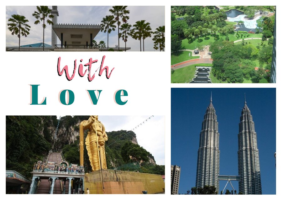 With Love da Kuala Lumpur — Masjid Negara, KLCC Park, Petronas Towers e Batu Caves