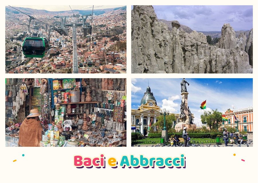 Baci e Abbracci da La Paz — Mi Teleférico, La Valle de la Luna, Il Mercato delle Streghe e Plaza Murillo