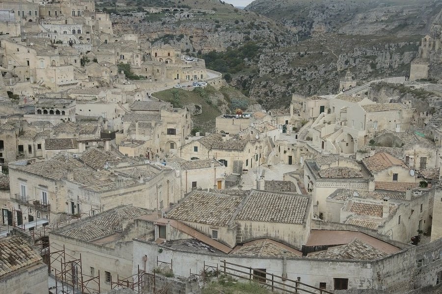 Belvedere di Murgia Timone — I Sassi visti dall'altra parte del canyon