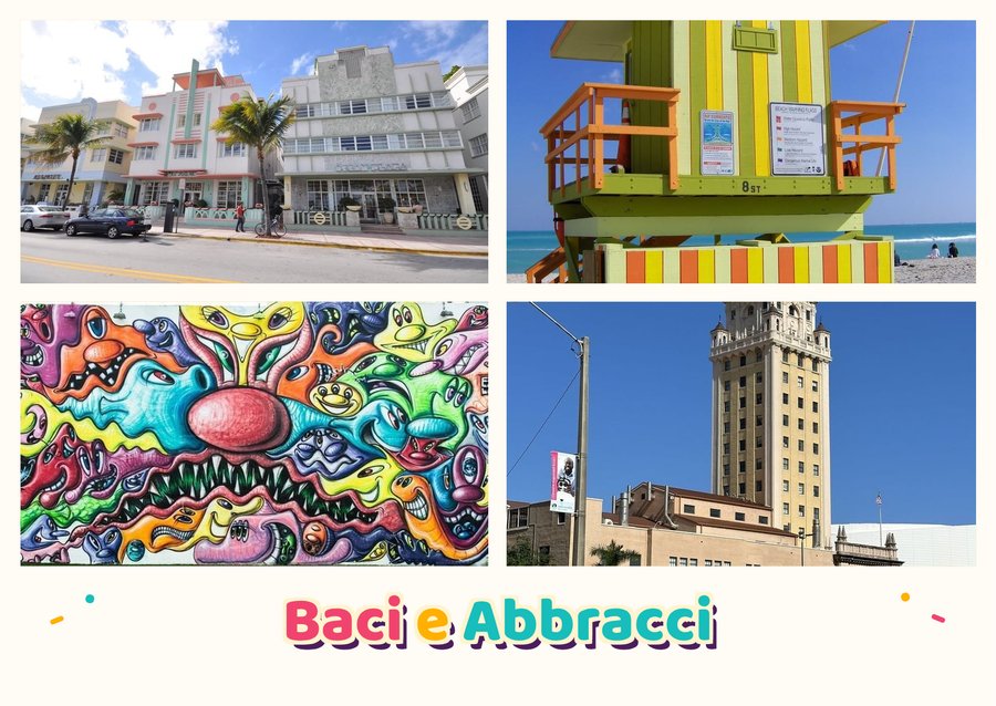 Baci e Abbracci da Miami — Ocean Drive, Torrette dei bagnini, Wynwood Walls e Freedom Tower