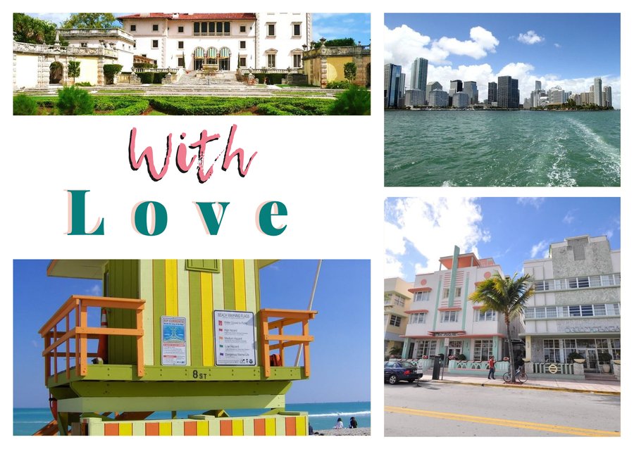With Love da Miami — Villa Vizcaya, Skyline dall'oceano, Ocean Drive e Torrette dei bagnini