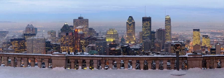 Il belvedere del Mont Royal — La città ai piedi della collina che le dà il nome