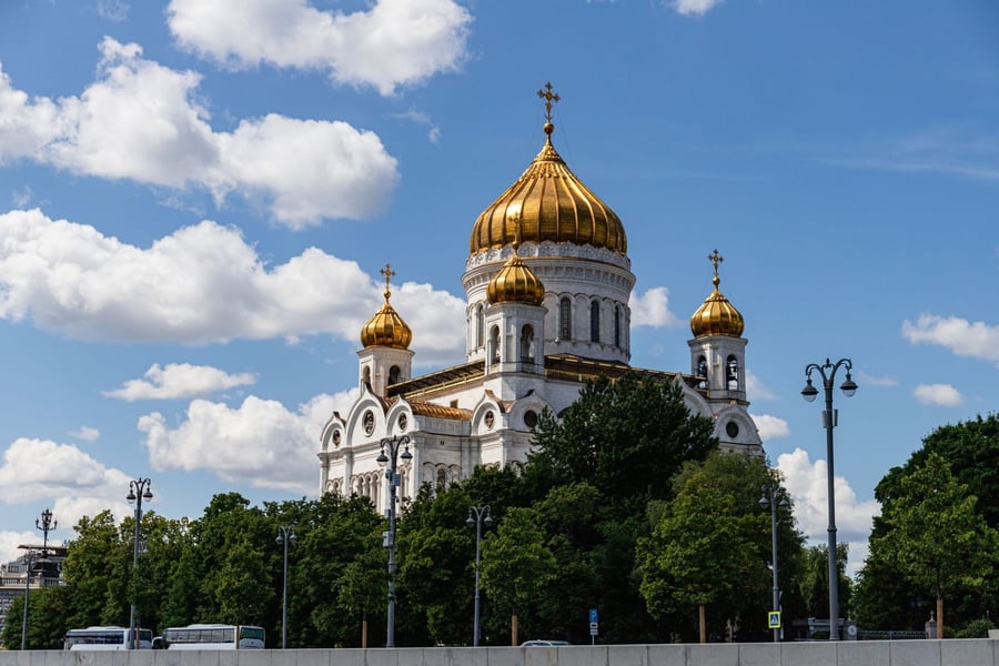 The Cathedral of Christ the Saviour — Demolished by Stalin, rebuilt identically in the 1990s