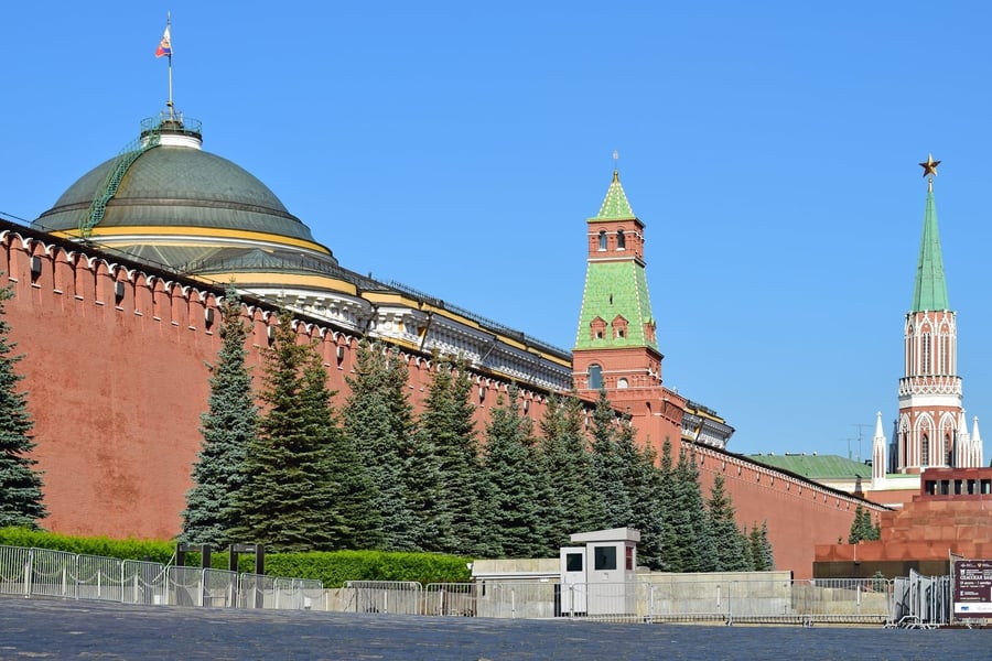 The Kremlin — The red-walled fortress at the heart of Russian power
