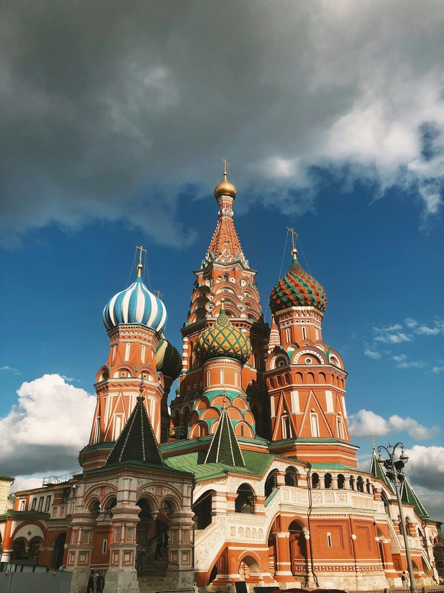 St Basil's Cathedral — The onion domes commissioned by Ivan the Terrible