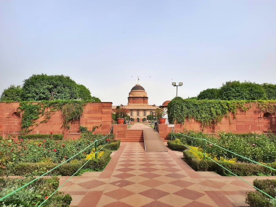 Il Rashtrapati Bhavan — L'ex residenza dei viceré, oggi palazzo presidenziale
