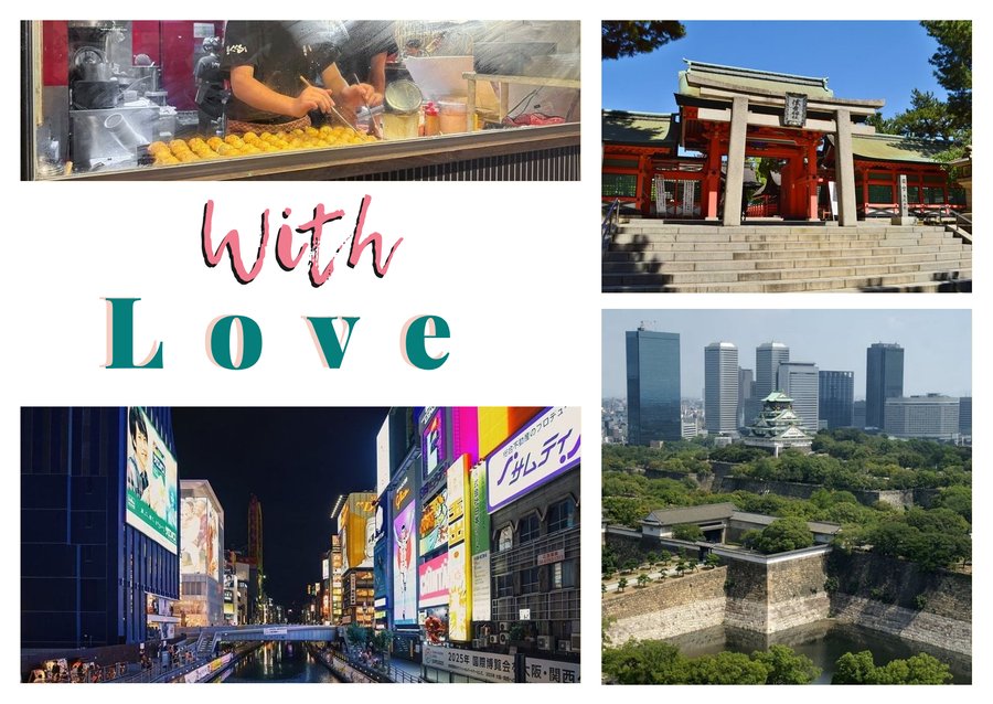 With Love da Osaka — Mercato Kuromon Ichiba, Santuario Sumiyoshi Taisha, Castello di Osaka e Dotonbori