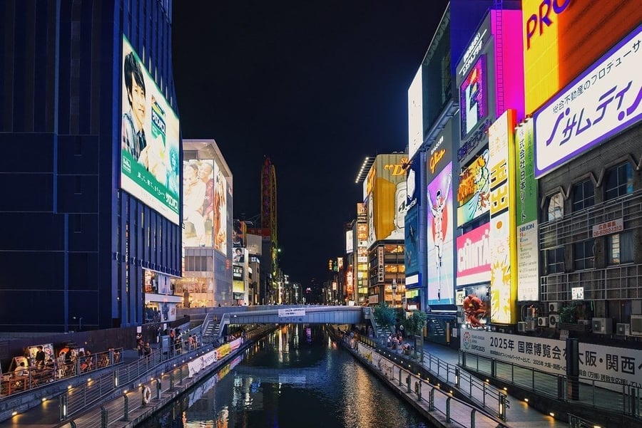 Dotonbori — Il cartellone che corre da novant'anni