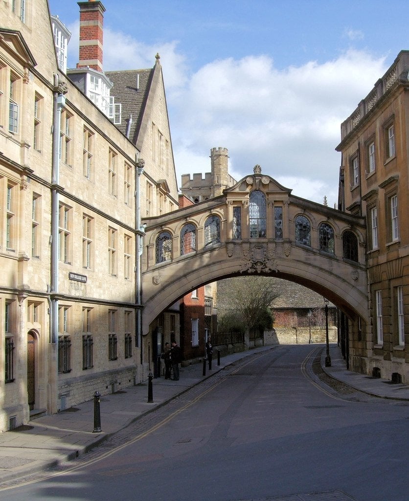 The Bridge of Sighs — The covered passage between the courtyards of Hertford College