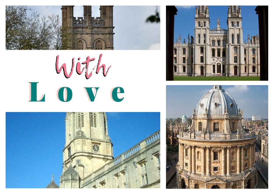 With Love from Oxford — Magdalen Tower, All Souls College, The Radcliffe Camera and Tom Tower