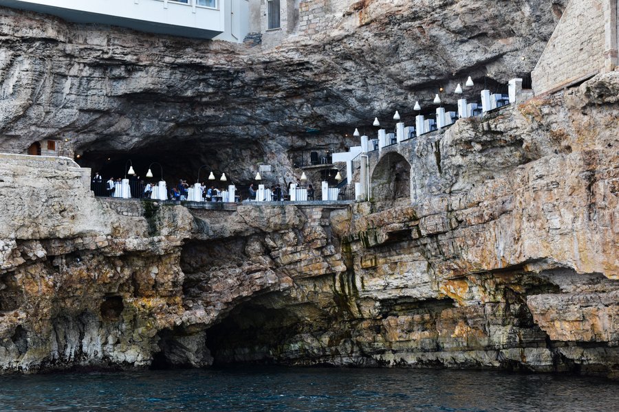 Grotta Palazzese — A restaurant carved into the seaside rock