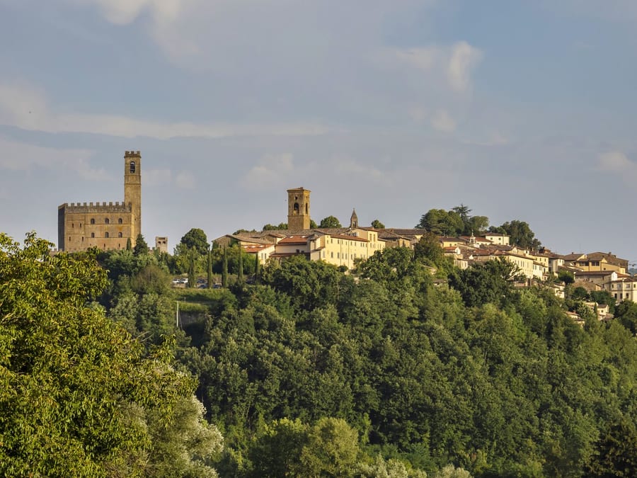 Il castello dei Conti Guidi — Si vede da tutto il Casentino, ed è voluto