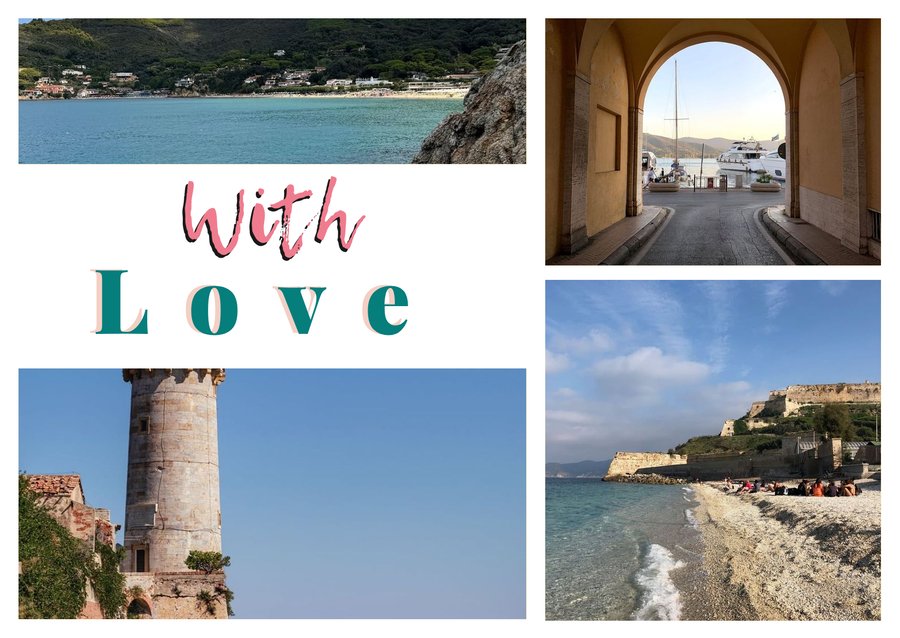 With Love da Portoferraio — La costa dell'isola d'Elba, Il Porto Mediceo, Forte Stella e Il Faro di Portoferraio