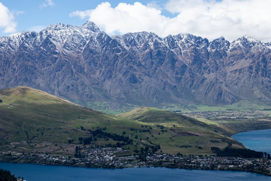 The Remarkables — The mountain range that turns red at sunset above the lake