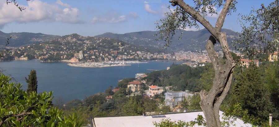 The Gulf of Rapallo — The view over the bay from the hills behind town