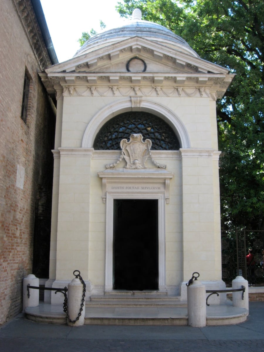 Dante's Tomb — The poet's final resting place, an exile in Ravenna until his death