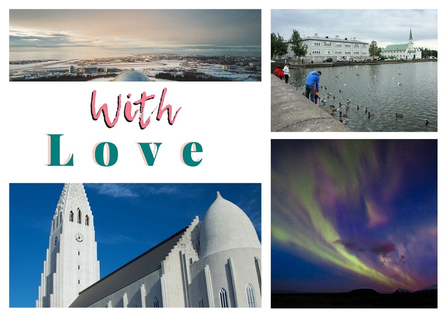 With Love da Reykjavik — Perlan, Tjörnin, L'aurora boreale e Hallgrímskirkja