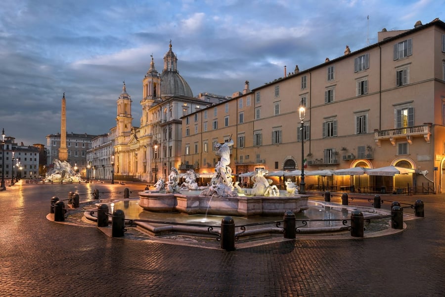 Piazza Navona — La fontana dei Quattro Fiumi
