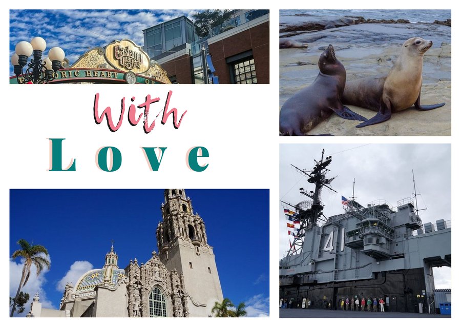 With Love da San Diego — Il Gaslamp Quarter, La Jolla Cove, La USS Midway e La California Tower