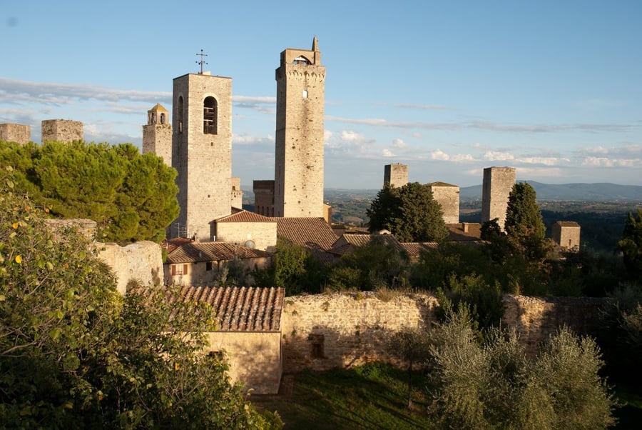 Le torri di San Gimignano — Quattordici torri medievali ancora in piedi, resto di una gara di prestigio tra famiglie