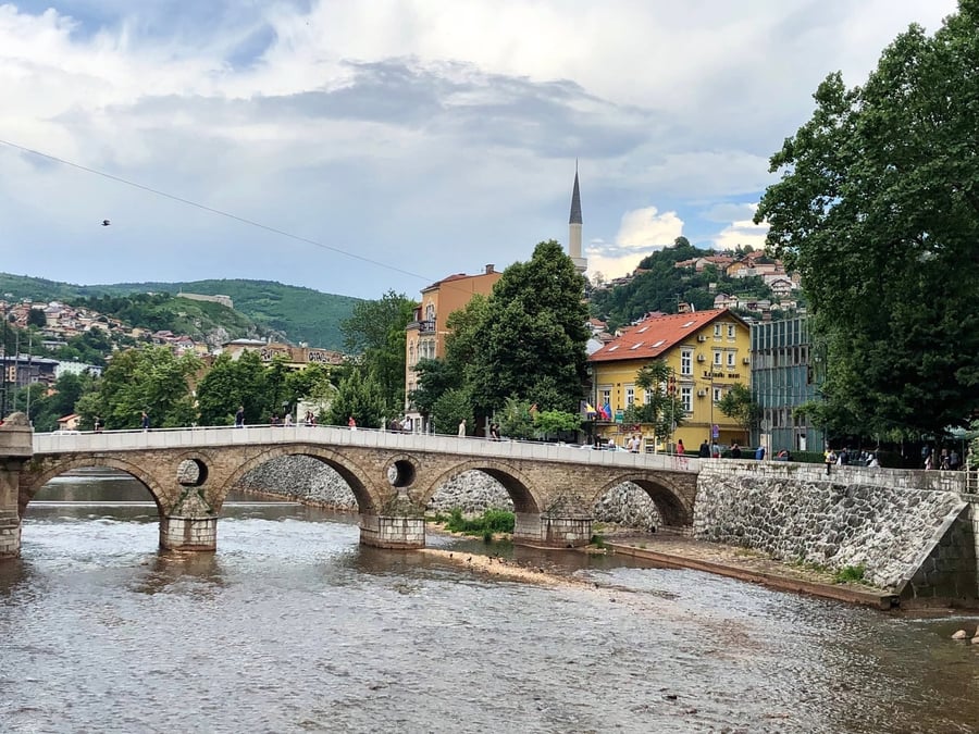 Il Ponte Latino — Il ponte ottocentesco sulla Miljacka del 1798