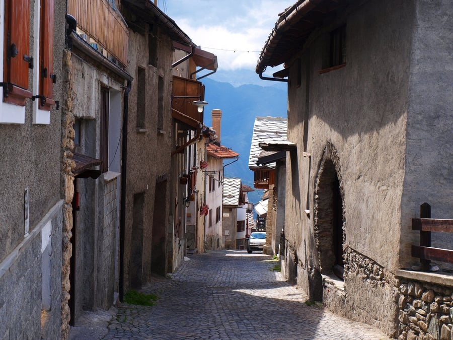 The old town — The stone lanes of the alpine village