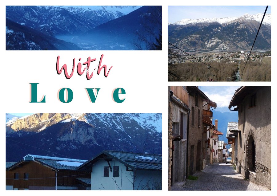 With Love from Sauze d'Oulx — The Susa Valley at dusk, Toward Sportinia, The old town and Dawn over the mountains